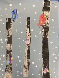 E152 Winter Birds by Aurorah Timmerman, St. Mary, Gr2