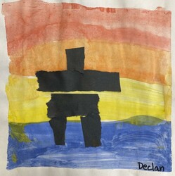 E148 Inukshuk by Declan Ward, St. Mary, Gr.2