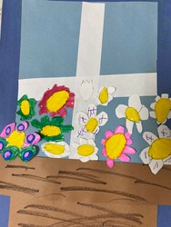 E159 Flower Basket in Window by Elliot Ziengs, ICES, Gr.2