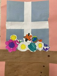 E139 Flower Basket in Window by Hailee Oldenburger, ICES, Gr.2