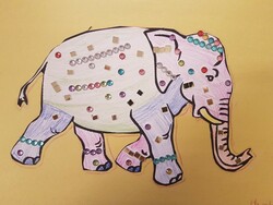 E166 Elephant of India by Hamda Nambiyathayil, St. Mary, Gr.2