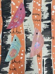 E122 Winter Birds by Liam Yee, St. Mary, Gr.2