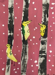 E180 Winter Birds by Manuelle Esquivel, St. Mary, Gr.2