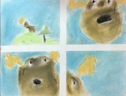 E107 1 Creature 4 Ways-Irish Elk by Dean Anoos, St. Teresa, Gr 3/4