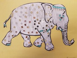 E144 Elephant of India by Kamryn Evans, St. Mary, Gr.3