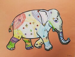 E117 Elephant of India by Danica Acollador, St. Mary, Gr.3