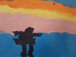 E108 Inukshuk by Evelyn Terpstra, St. Mary, Gr.3