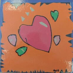 E151 Pop Art Heart by Holt Walker, St. Mary, Gr.3