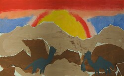 E114 Camels in Tunisia by Mira Anderson, St. Mary, Gr.3