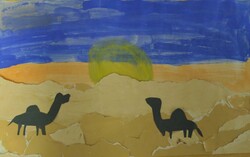 E174 Camels in Tunisia by Talon Straat, St. Mary, Gr.3