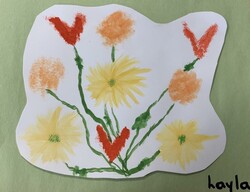 E181 Fall Flowers by Layla Souid, General Stewart, Gr.4