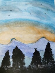 E84 Spring Skies by Sadie Kramer, Nicholas Sheran, Gr.4