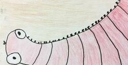 E214 Book Worm by Hayden Walshe, St. Mary, Gr.5