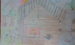 E136 Cabin the Woods by Seamus, St. Martha, Gr.5