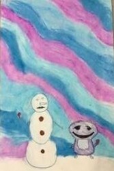 MS74 Yeti and Friend by Alexi Torres, St. Mary, Gr.6