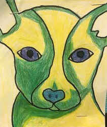 MS48 Dog Sketch by Delaina Czarny, St. Mary, Gr.6