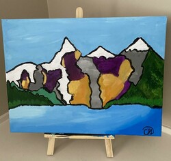 MS63 Dreamy Mountain by Cait Gibb, St. Francis, Gr.7