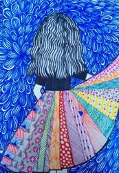 HS18 Girl in Dress by Neala, FLVT, Gr.9