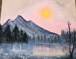 HS17 Dusk Over the Mountains by Taylor Withage, ICSS, Gr.9