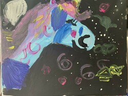 E9 A Unicorn by Rose Widdifield, St. Mary, Gr.K