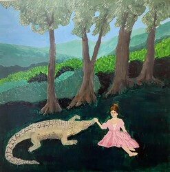 HS12 - Girl with Crocodile by Aya Hoover @ LCI Gr. 11