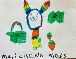 ES9 - The Rainbow Bunny by Madison Zheng @ Probe, Kindergarten