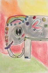 ES98 - Éléphant d'Inde by Ivy Malcolm @ École La Vérendrye Gr. 3
