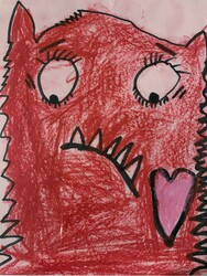 E83 Valentine by Maya McMullin, Lakeview, Gr.K