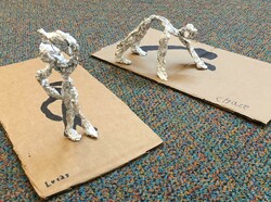 EL53 - Sculptures (inspired by Alberto Giacometti) by Lucas Sweet Grass & Chace Meier @St. Paul Gr. 3
