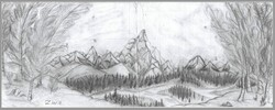 MS29 - Mountain View From Birch Forest by Ilario Tata @ Gilbert Paterson Gr. 8
