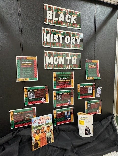 At Nicholas Sheran, the school has converted one of our display cases intosomething our spaces committee calls The Culture Case. The school has arotating display of multicultural, diverse, and topical displays that rotatethroughout the school year. The