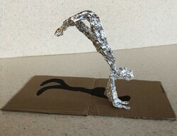 EL4 - Sculpture (inspired by Alberto Giacometti) by Pamela Gutierrez Alvarado @St. Paul Gr. 3
