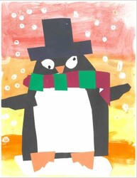 ES86 - Top Hat Fancy Penguin by Raine Lehmann @ Agnes Davidson Gr. 1