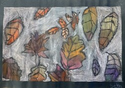 E12 Fallen Leaves by Seth Reimer, Lakeview, Gr.3