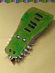 E6 Pop up Animal-Alligator by Riley Paradis, St. Martha, Gr.3
